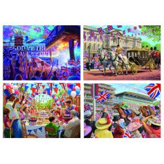 Royal Celebrations: 4 x 500-Piece Jigsaws